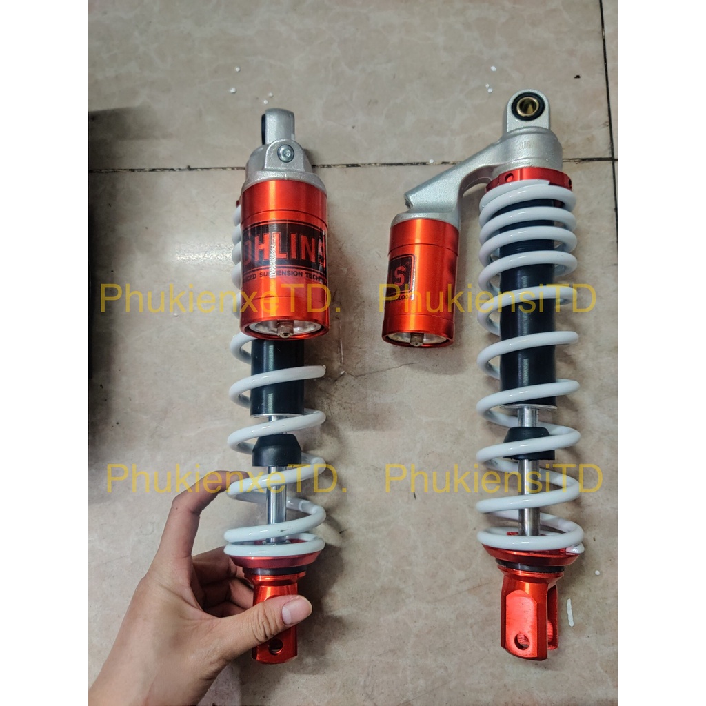 Phuộc sau OHLINS bình dầu lắp AIRBLADE NOUVO4 PCX IMPULSE SHARK FELIZ ...