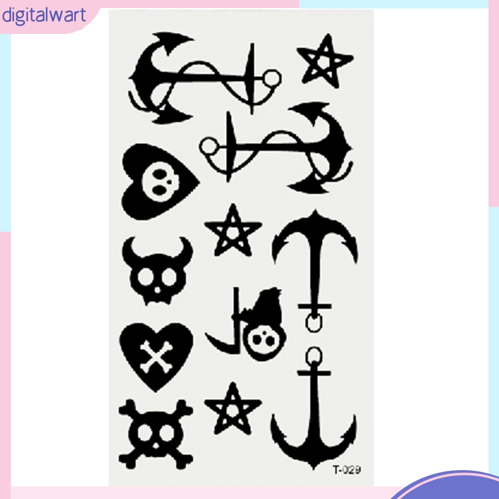 Hình xăm dán họa tiết hoa động vật chống thấm nước