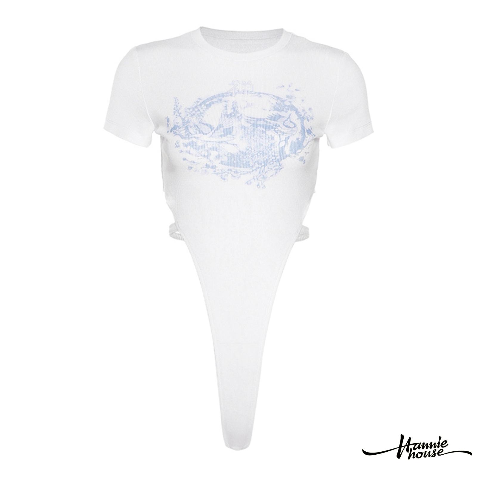 Jumpsuit Tay Ngắn Cổ Tròn Hoạ Tiết In Cho Nữ | BigBuy360 - bigbuy360.vn