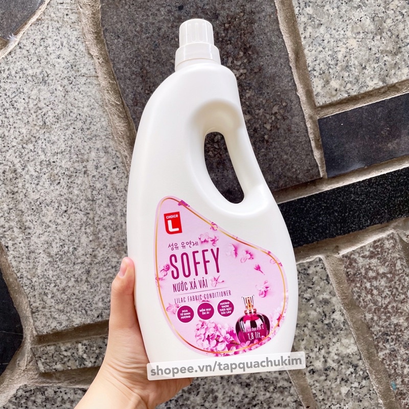 Nước xả SOFFY 1.8L Choice L hương TỬ ĐINH HƯƠNG / hương HOA HƯỚNG DƯƠNG &amp; OLIVE (tiết kiệm hơn COMFORT)