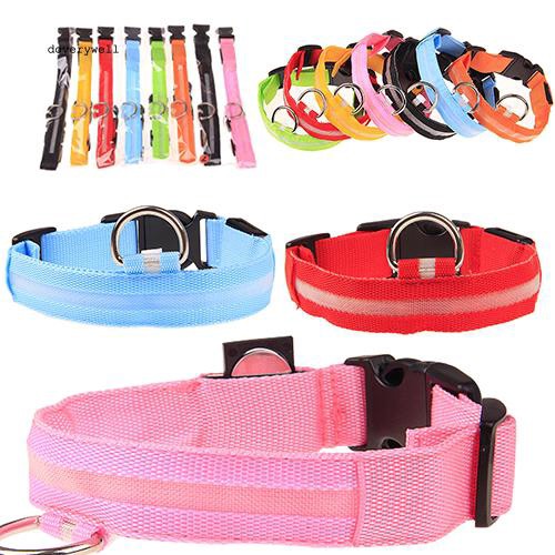Vòng cổ nylon phát sáng LED cho thú cưng