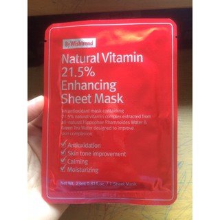 Mặt nạ giấy Natural Vitamin 21.5 Enhancing Sheet Mask