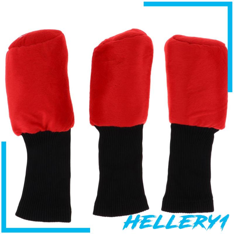 Set 1 Bọc Đầu Gậy Đánh Golf Cổ Dài Màu Đỏ + Đen Cho Nữ