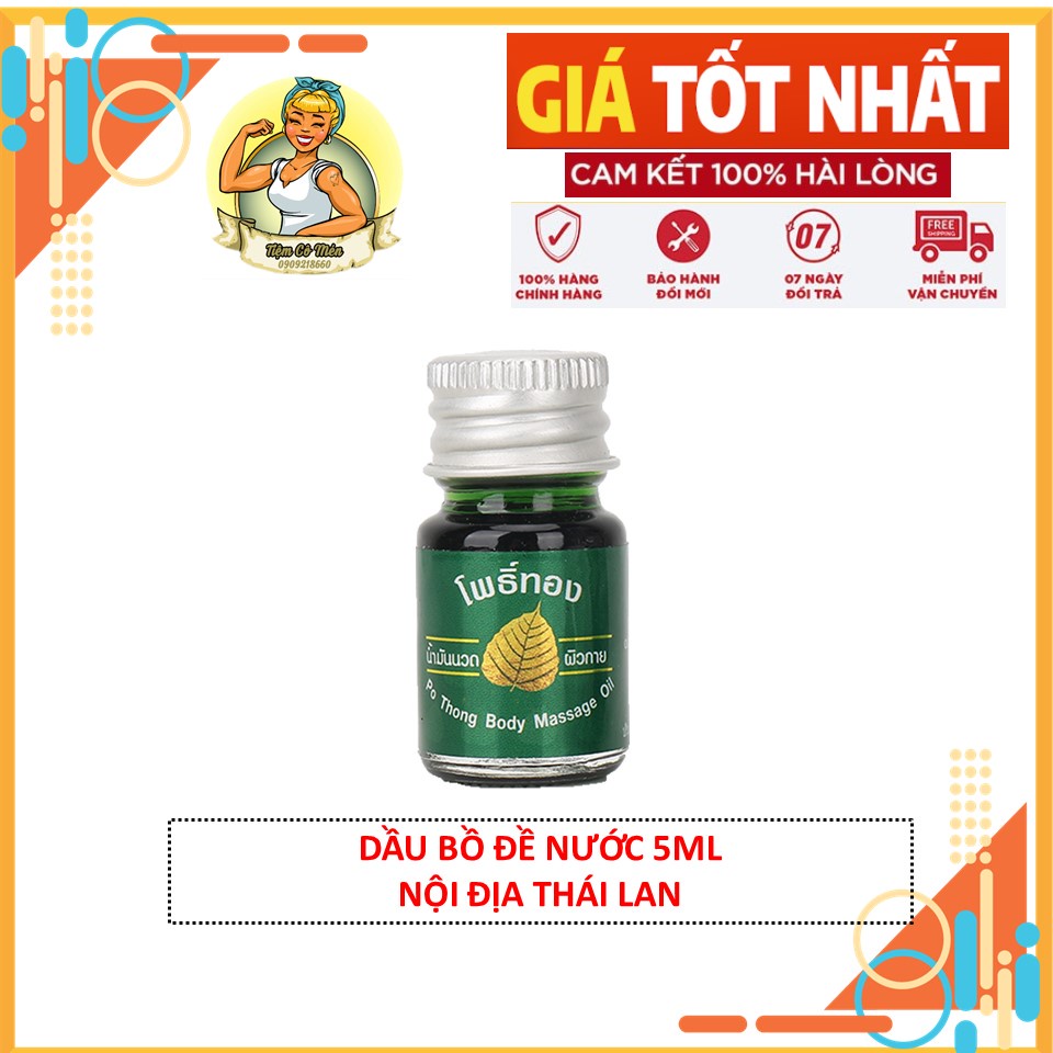 DẦU BỒ ĐỀ THÁI LAN 5ML - DẦU MASSAGE DẦU GIÓ XANH THÁI LAN NỘI ĐỊA - CHĂM SÓC SỨC KHỎE GIA ĐÌNH - TIỆM CÔ MÉN