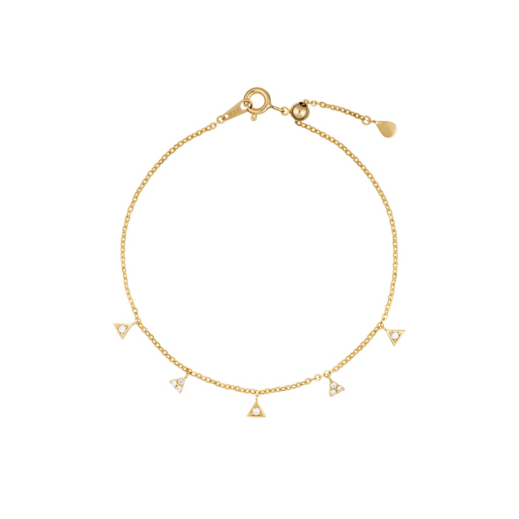 Lắc tay vàng 14k LLF169 Huy Thanh Jewelry