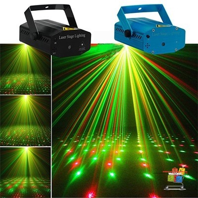 Đèn LAZER LIGHTING Mini Sân Khấu Nhiều Màu - Đèn LED Trang Trí Phòng Bay, Phòng Karaoke Vũ Trường Cảm Biến Theo Nhạc