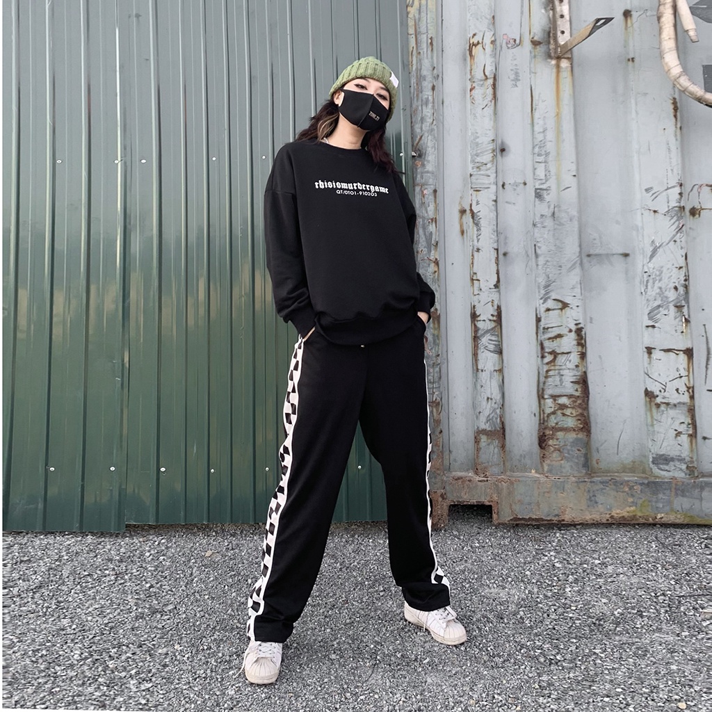 Quần Jogger nam unisex ống rộng thể thao track pants Qt.house