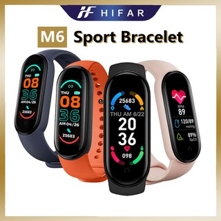 Đồng hồ đeo tay thông minh M6 chống nước IP67 theo dõi sức khỏe kèm phụ kiện