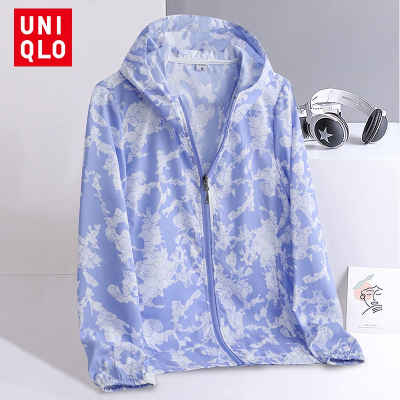 Uniqlo Áo Khoác Chống Nắng Gió Chống Tia UV Siêu Nhẹ Thoáng Khí Họa Tiết Rằn Ri Thời Trang Cho Nam Và Nữ 2022