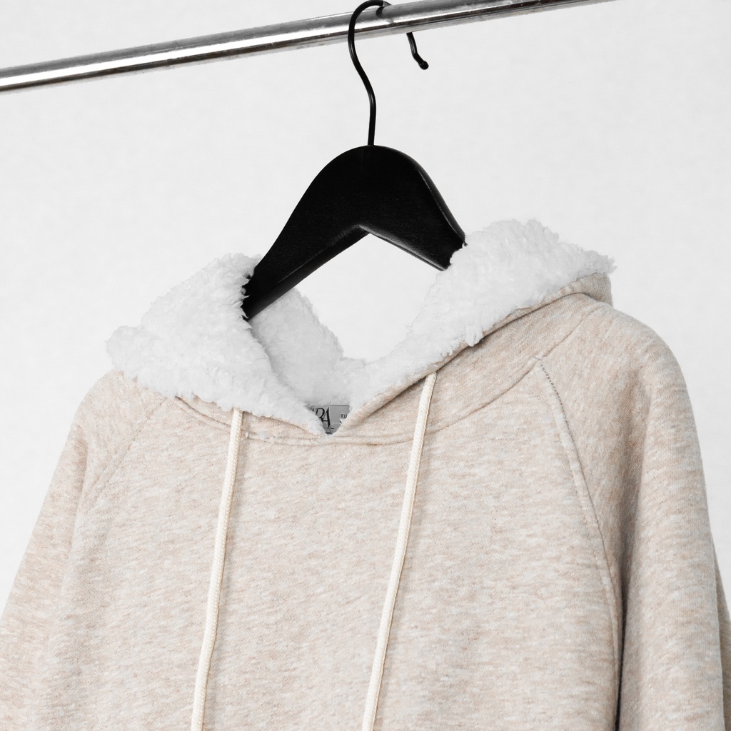 Aó hoodie nỉ bông 2 lớp, áo hoodie lót lông cừu cả thân, dricco_oficial
