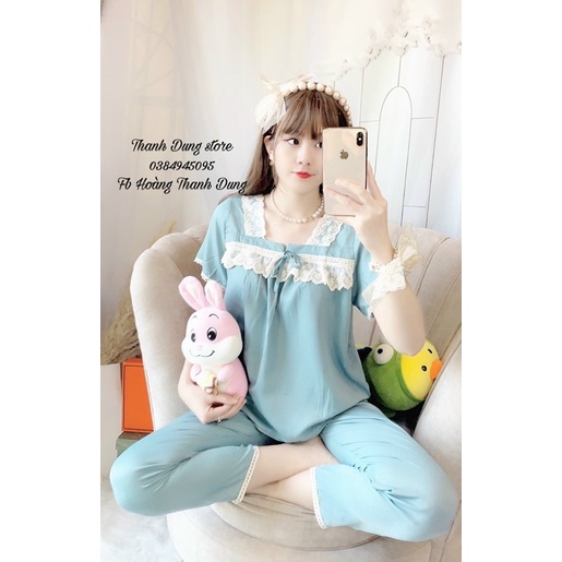 Bộ đồ mặc nhà phối ren | BigBuy360 - bigbuy360.vn