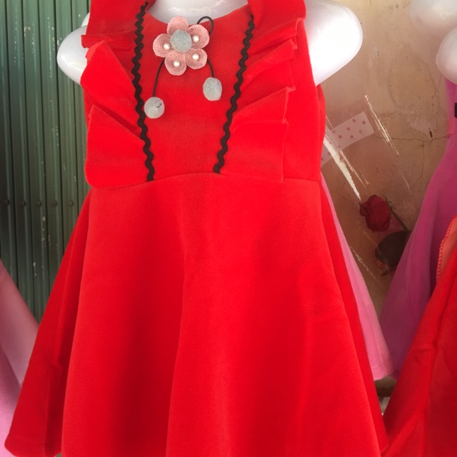 Váy dạ nhung bé gái(8-16kg)