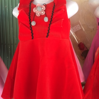 Váy dạ nhung bé gái