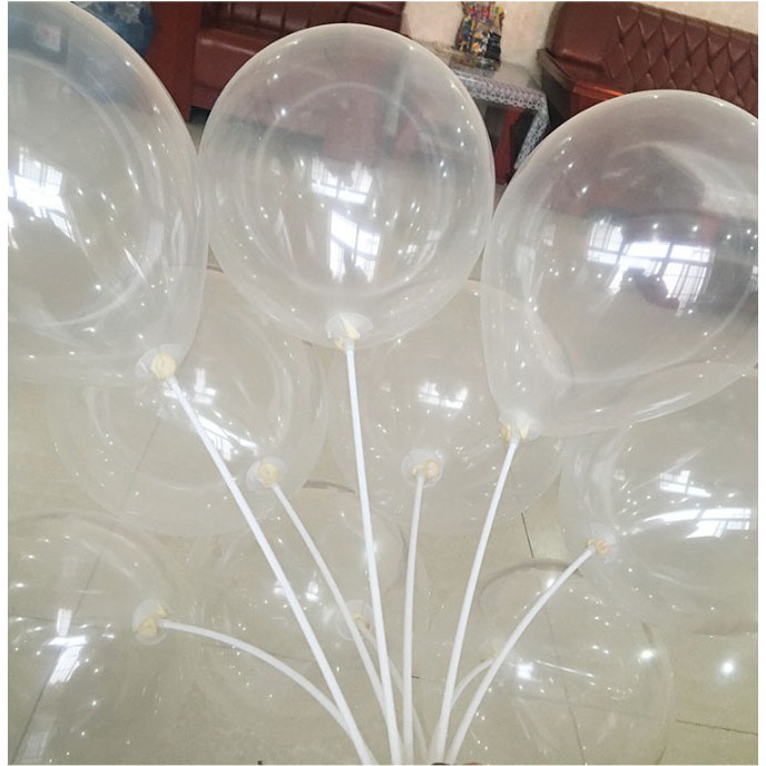 Bong Bóng Sinh Nhật Trong Suốt 10&quot;(25cm) Bịch 25 Cái, Bong Bóng Trong Suốt Thái Lan
