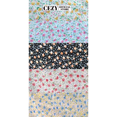 Đầm hoa nhí cổ V tay phồng phối tầng bèo có size bigsize D44