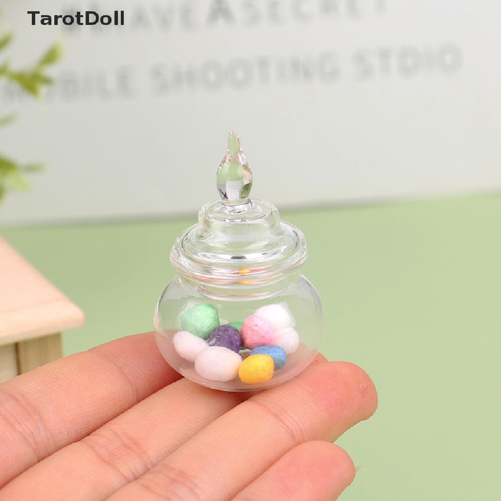 Lọ Thủy Tinh Mini Đựng Kẹo / Bài Tarot Tỉ Lệ 1: 12 Trang Trí Nhà Búp Bê