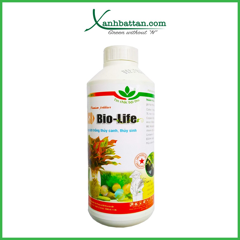 Dung dịch thủy canh và thủy sinh BIOLIFE 1 lít