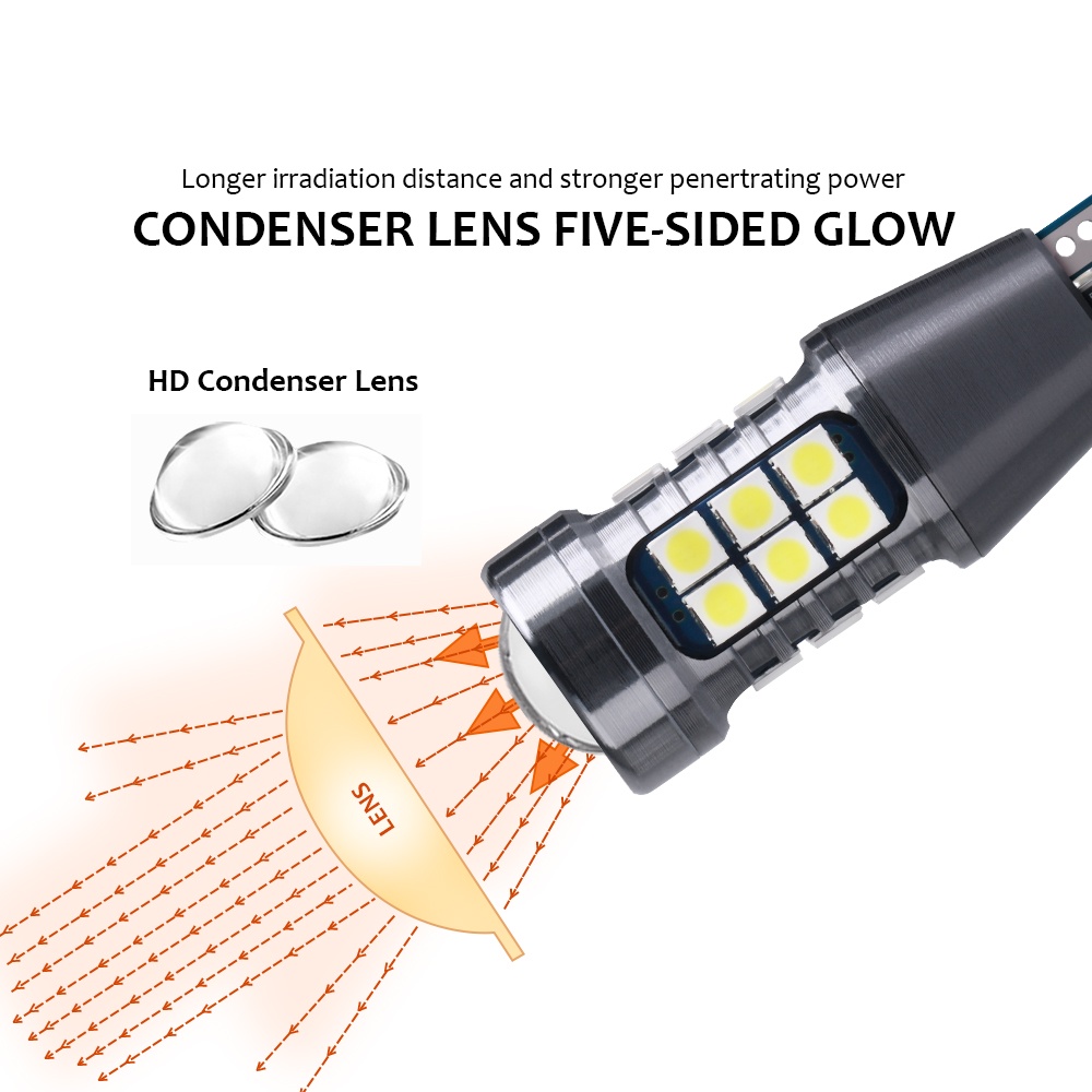 Bộ 2 Đèn LED T15 3030 27SMD Chất Lượng Cao Cho Xe Hơi