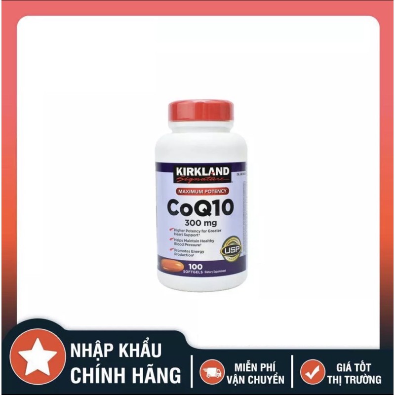 Viên uống CoQ10 Kirkland 300mg chai 💯 viên