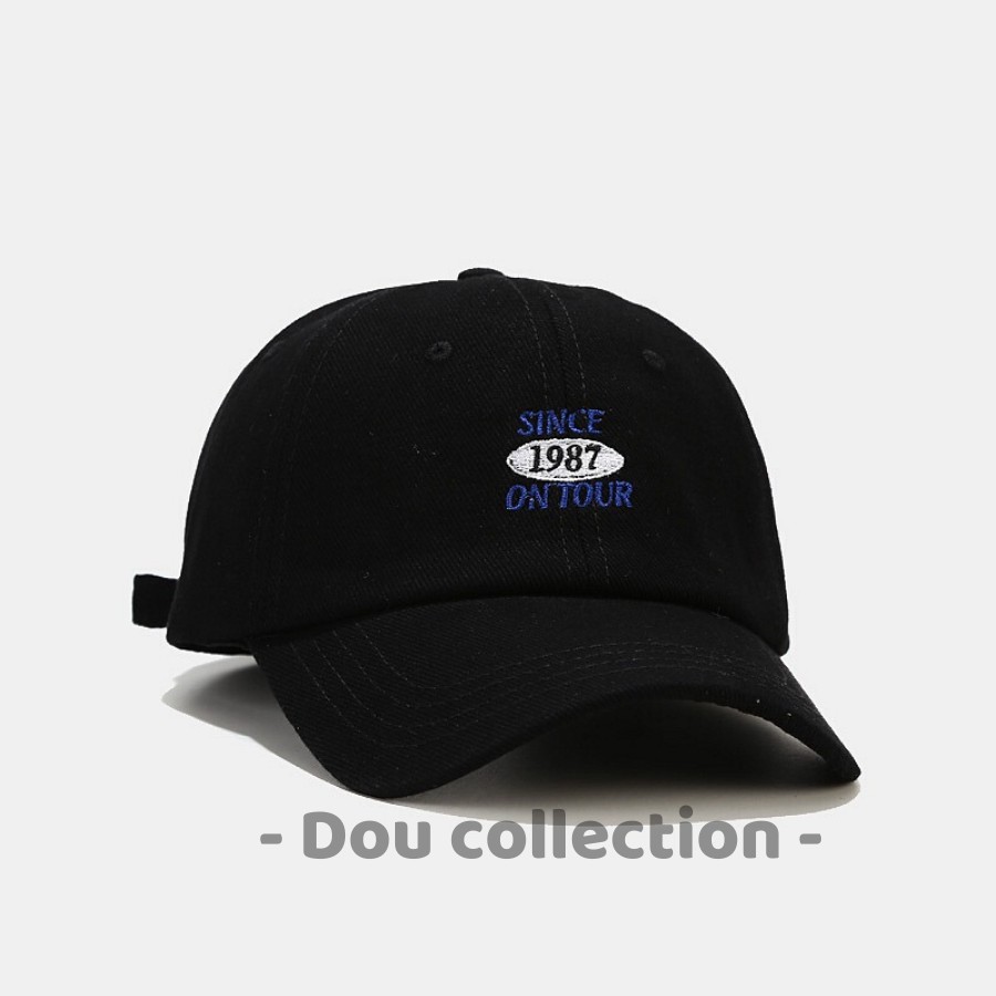 [Nowship2h] Nón kết (Mũ lưỡi trai) Unisex thiêu logo SINCE 1987 ON TOUR - Chất liệu Cotton - Mã NV026