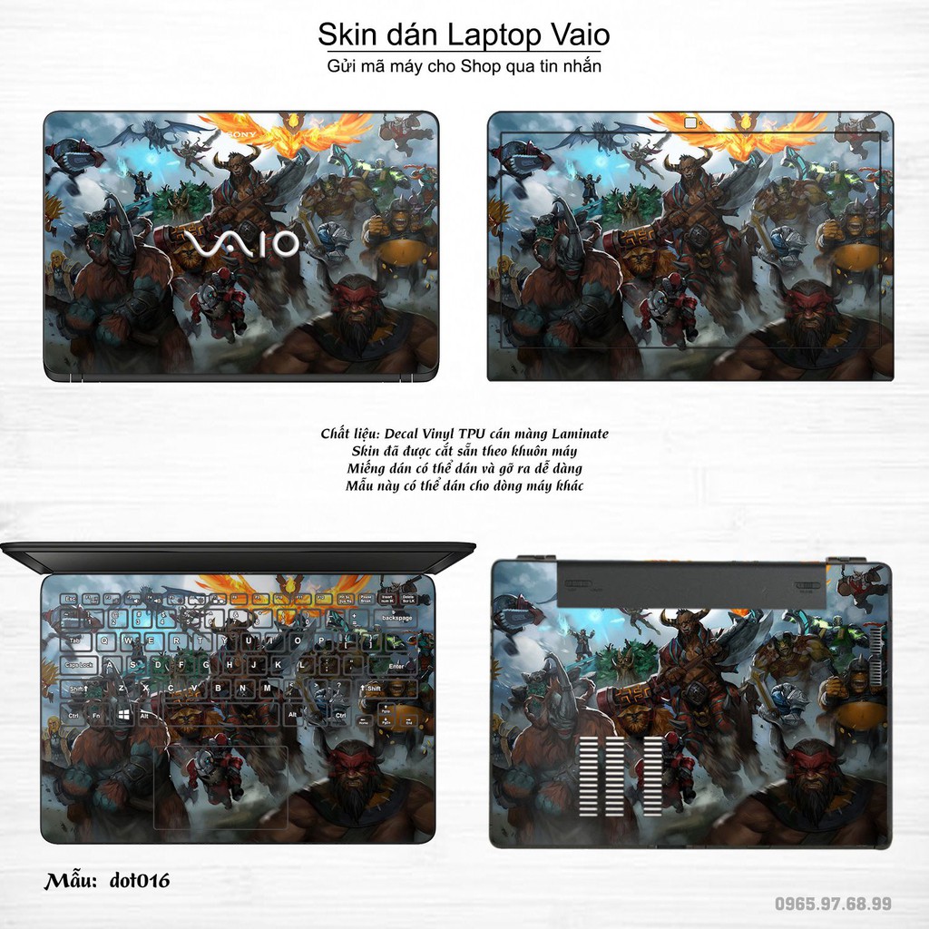 Skin dán Laptop Sony Vaio in hình Dota 2 _nhiều mẫu 3 (inbox mã máy cho Shop)