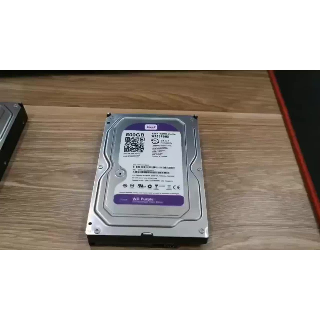 Ổ cứng HDD 500gb Western Purple (màu tím), bảo hành 24 tháng