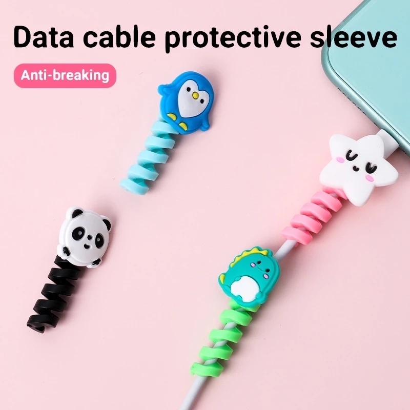 [Cartoon Animal Cable Cords Sleeve] [Cable Line Management Sleeve] [Cable Wire Protector Cover ]