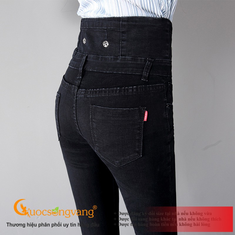 Quần jean nữ lưng cao quần skinny nữ co giãn GLQ124 Cuocsongvang