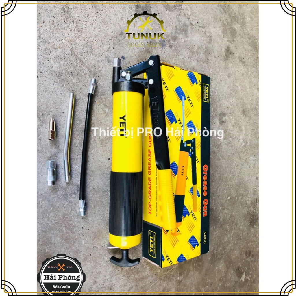 Bơm mỡ tay YETI ( mỡ nhồi) 500cc, 600cc, 900cc