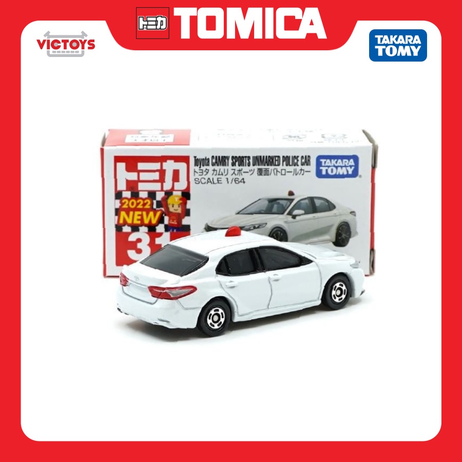 Xe mô hình Tomica No.31 Toyota Camry Sports Unmarked Police Car 173359 Fullbox Chính Hãng Takara Tomy - Victoys