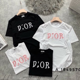 áo phông cộc tay thêu chữ ddioorr phom rộng