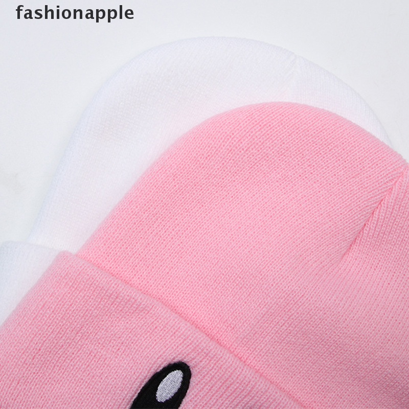 Mũ Beanie Dệt Kim Thêu Họa Tiết Xinh Xắn Cho Bé