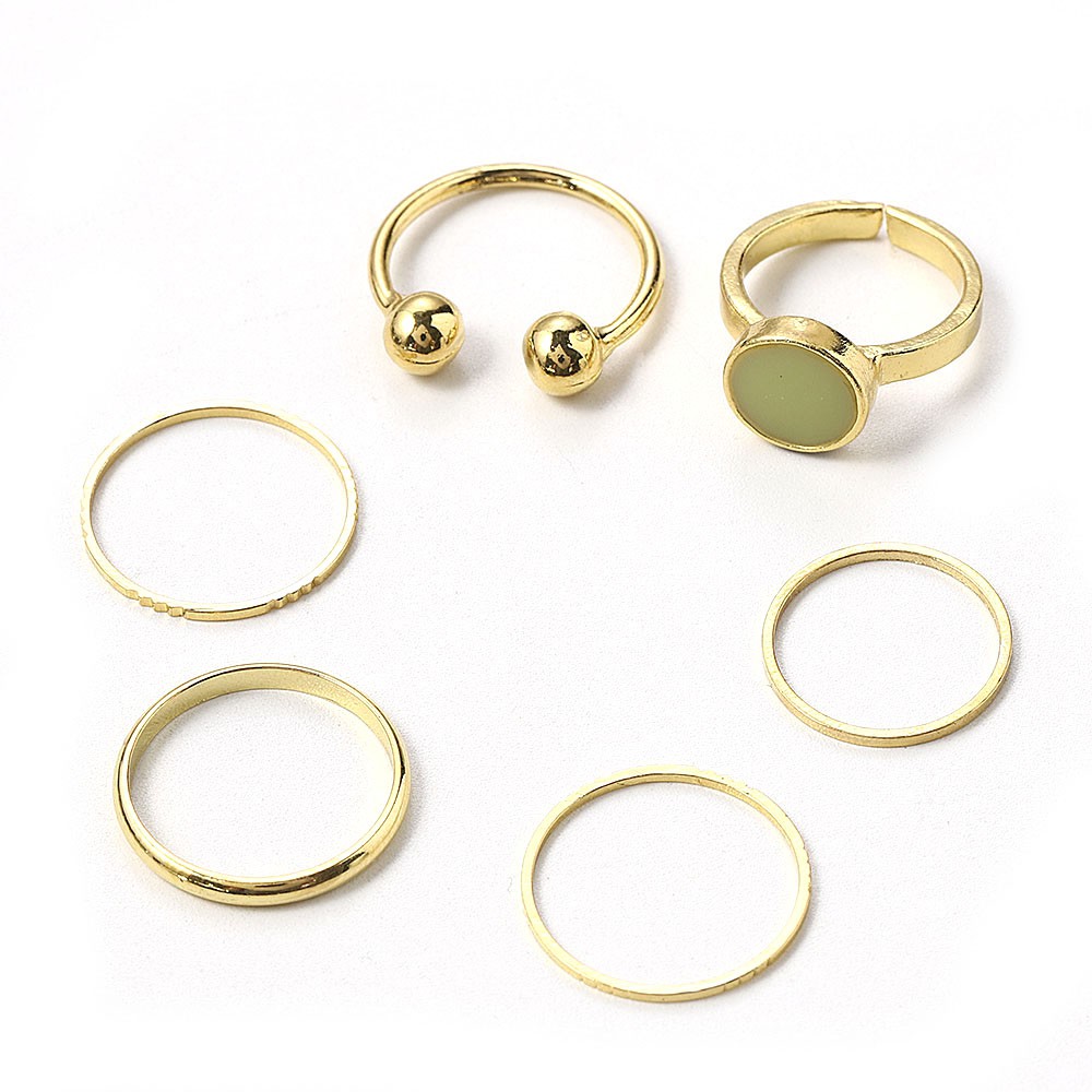 Set 5 nhẫn đeo tay phong cách Boho thời trang cho nữ