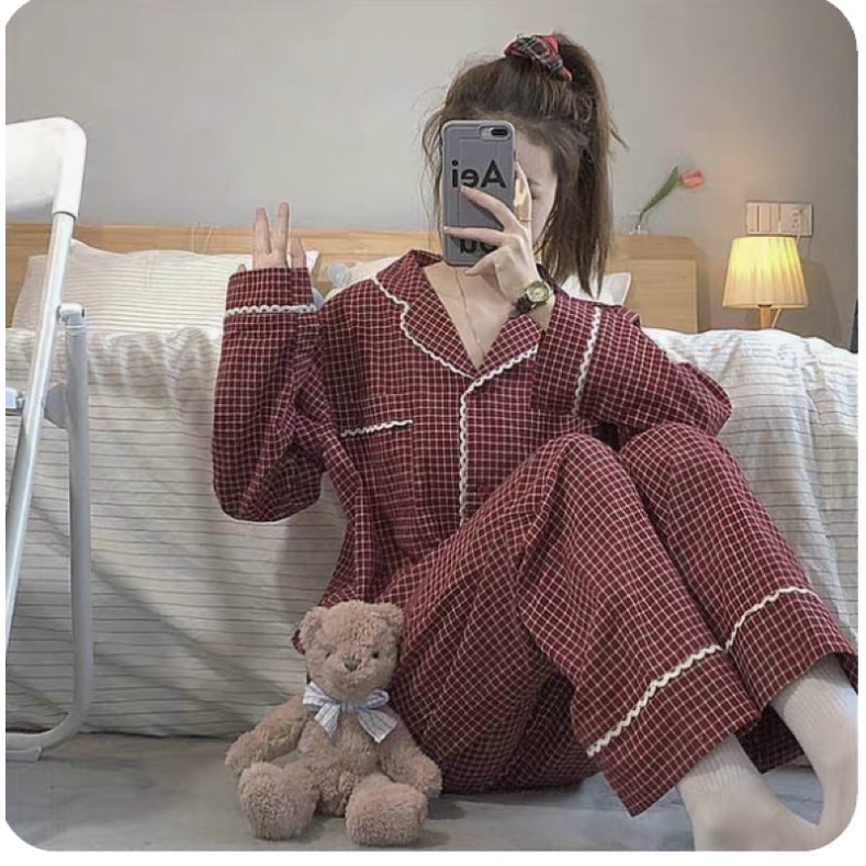 BỘ NGỦ PYJAMA HOẠ TIẾT HOA TULIP DỄ THƯƠNG QCCC