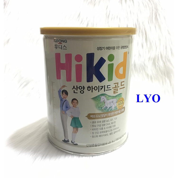 Sữa Hikid dê núi  700g hàng xách tay.nội địa Hàn quốc