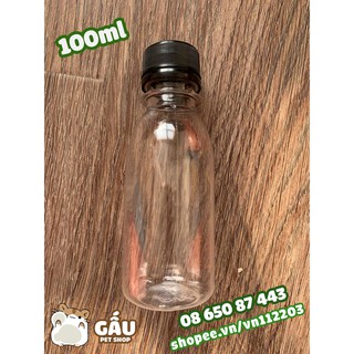 Chai lọ hũ nhựa 100ml nắp vặn
