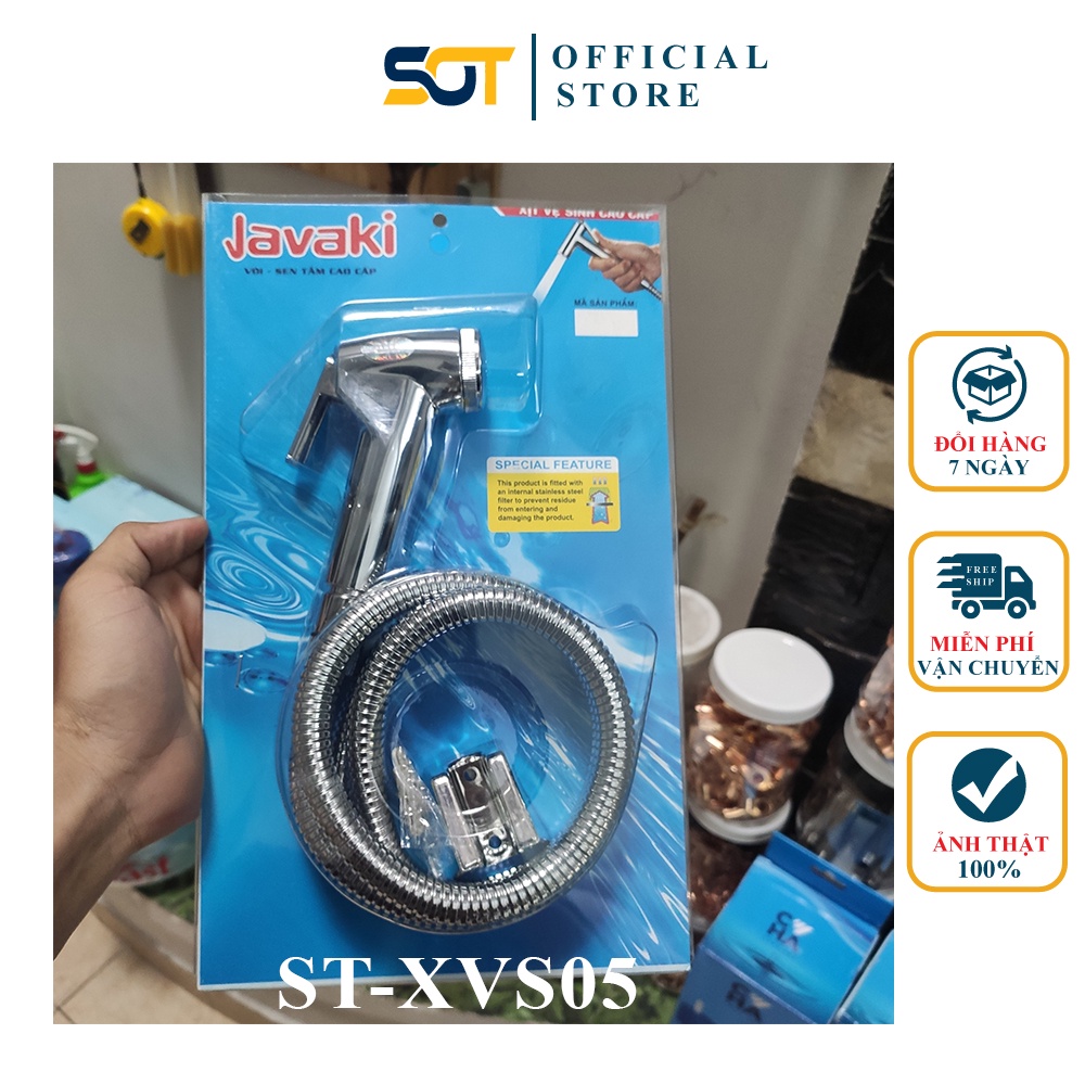 Vòi xịt vệ sinh, đầu xịt Tăng áp nhà tắm nhựa mạ BÓNG ST-XVS05