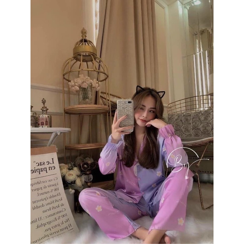 Bộ pizama lụa