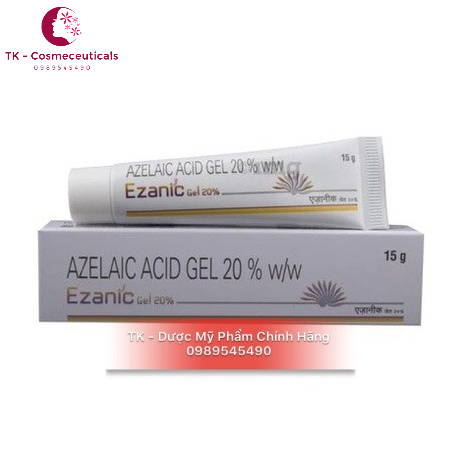 Ezanic Gel Azelaic Acid Gel 20% / Ezanic Cream Chấm Mụn, Mờ Thâm Mụn, Sạch Mụn - 15g