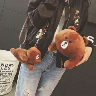 Túi xách thỏ cony gấu brown