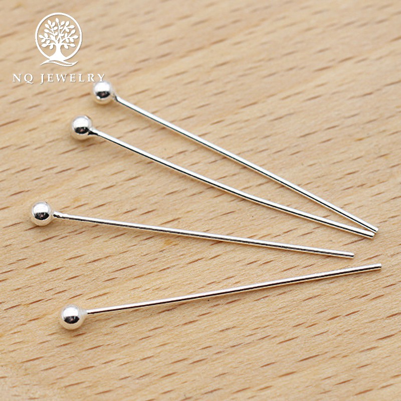 Combo 10 đinh bạc đầu tròn - NQ Jewelry