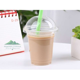 Lốc 50 ly cà phê + Nắp cầu 360ml ly nhựa cứng