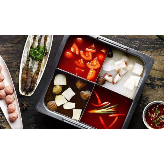 COMBO 4 VỊ LẨU TOMYUM, BULGOGI, TRƯỜNG THỌ, TỨ XUYÊN