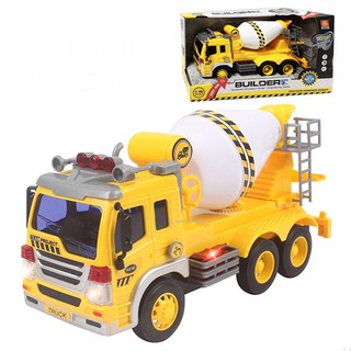 Mô hình đồ chơi xe trộn bê tông cỡ lớn có đèn và nhạc BBTGlobal WY302S