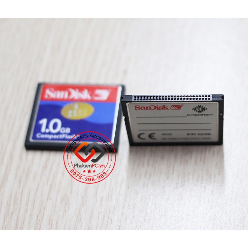 Thẻ nhớ CF Card 1GB hãng SANDISK cho máy CNC công nghiệp