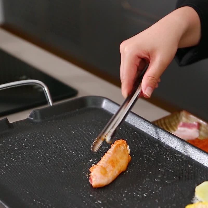 1 Kẹp Gắp Thức Ăn Bằng Thép Không Gỉ Tiện Lợi