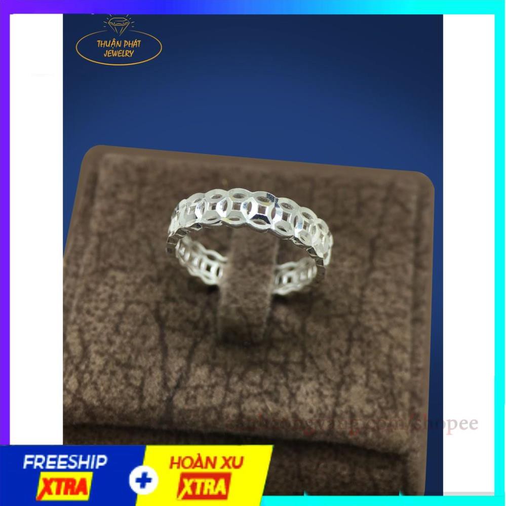 Nhẫn Kim Tiền May Mắn - Lucky Ring Silver- Phụ Kiện Rẻ Chất Phụ kiện trang sức thời trang nữ LACUNO