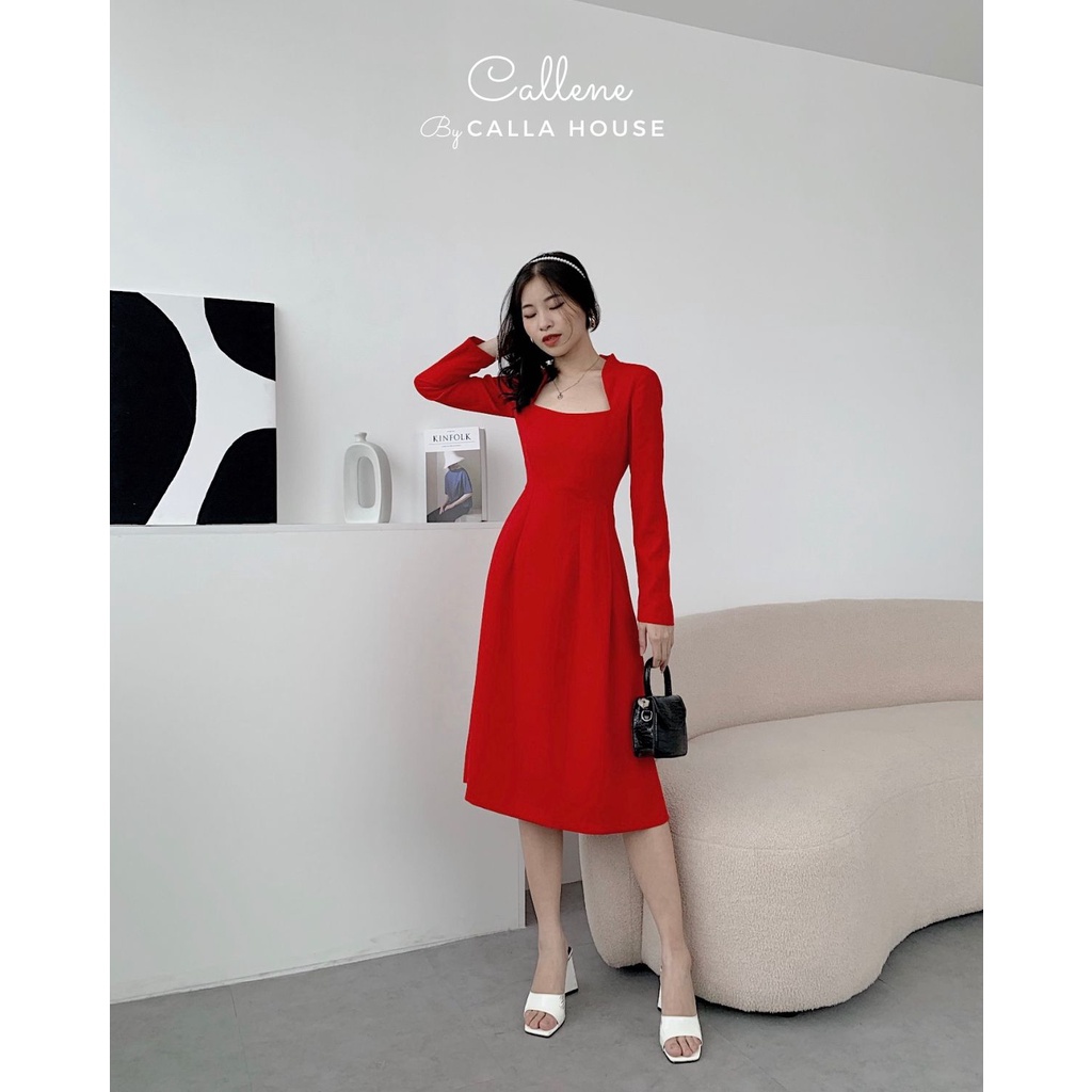 Đầm dự tiệc đắp cổ tay dài Callene (CC278)
