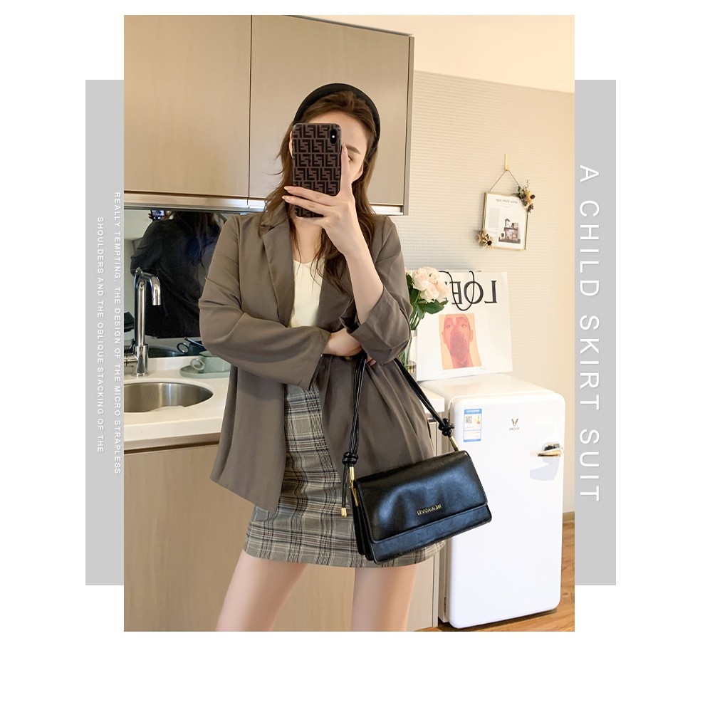 Túi kẹp nách baguette phong cách kiểu Pháp 2021 dây tròn da trơn cao cấp size 24 | BigBuy360 - bigbuy360.vn