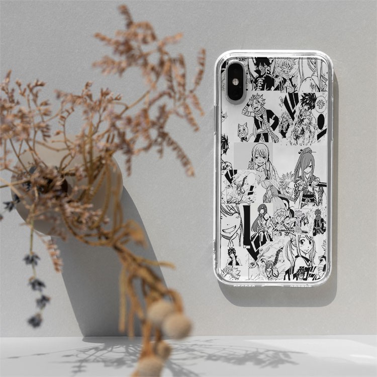Ốp lưng iphone silicon Fairy tail manga collage iphone case   cho IP5 đến IP 12 pro max PAP20210943